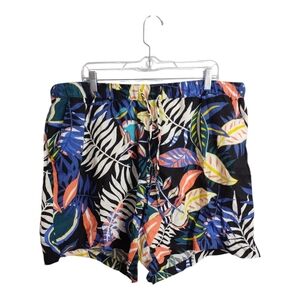 C&C California 100% Linen Tropical Beach Vacation Resortwear Pool‎ Shorts 2X